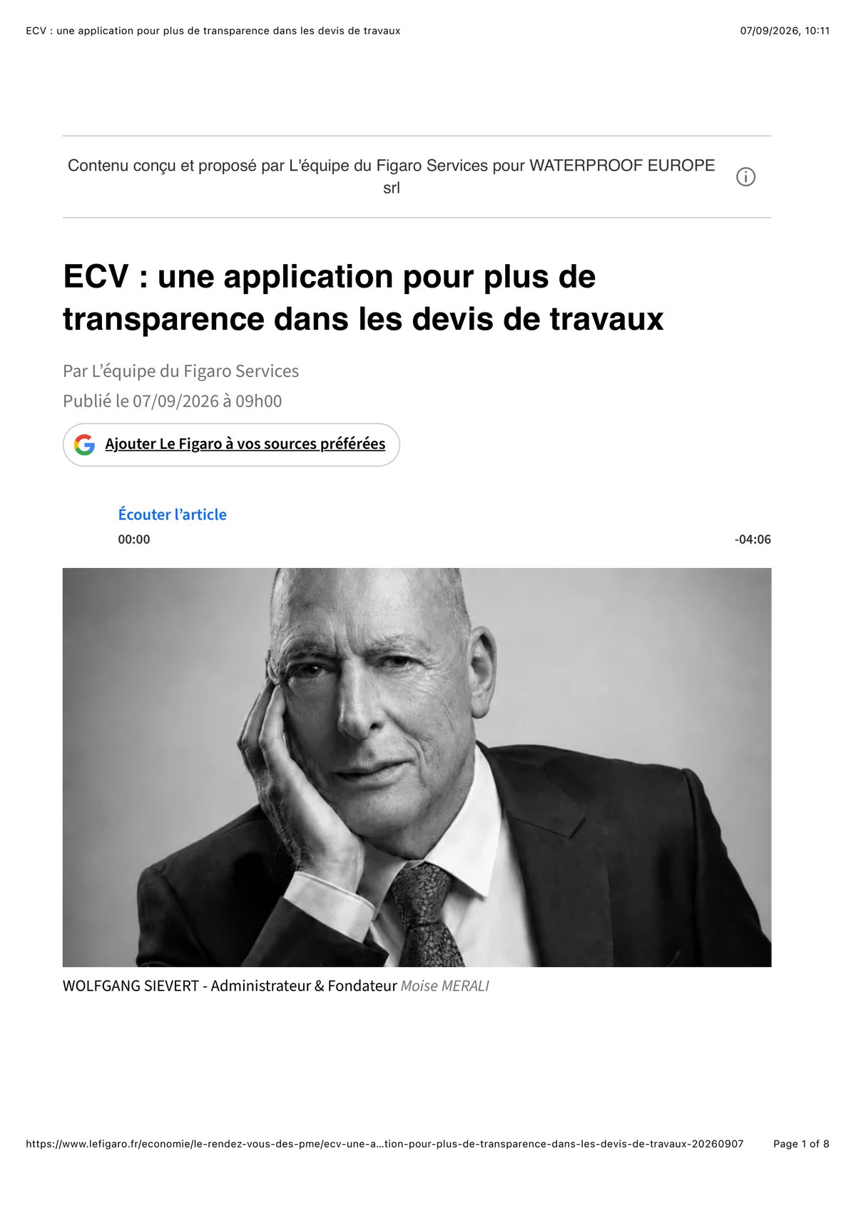 L'article tel que publié dans Le Figaro